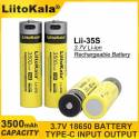 Аккумулятор 18650 LiitoKala Lii-35S 3.7V 3500mAh USB Type-C
