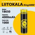 Аккумулятор 18650 LiitoKala Lii-KING4000 3.7V 4000mAh (плоский +)