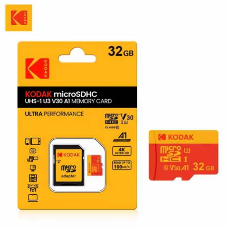 Карта памяти Kodak 32Gb microSDXC A1 U3 V30 class 10 Карта памяти Kodak 32Gb microSDXC A1 U3 V30 class 10