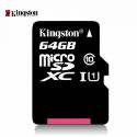 Карта пам'яті Kingston microSDHC 64Gb Class 10 (+adapter SD)