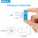 Автомобільний зарядний Meidi Dual USB Smart LED