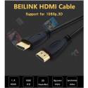 Кабель HDMI to HDMI Beilink (HDTV, 3D)