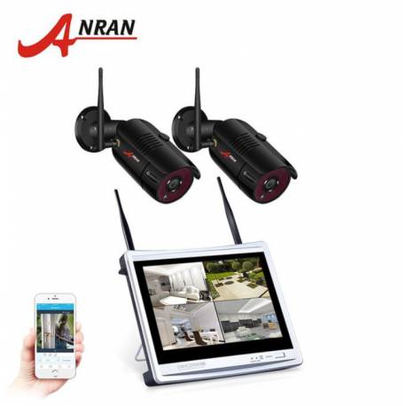 Комплект WiFi видеонаблюдения Anran 4сh + 12