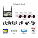 Комплект WiFi видеонаблюдения Anran 4сh + 12