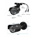 Комплект видеонаблюдения Hiseeu 2ch AHD-1MP 720P Outdoor (2AHBB10)