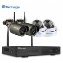Комплект WiFi видеонаблюдения Techage 4CH 720P (K2H2Out-1MP-IP)