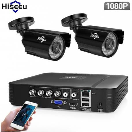 Комплект видеонаблюдения Hiseeu 2ch AHD-2MP 1080P Outdoor (2AHBB12) Комплект видеонаблюдения Hiseeu 2ch AHD-2MP 1080P Outdoor (2AHBB12)