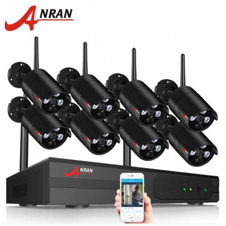 Комплект WiFi відеоспостереження Anran 8сh 1080P (AR-03NB) Комплект WiFi відеоспостереження Anran 8сh 1080P (AR-03NB)