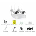 Комплект WiFi видеонаблюдения Hiseeu 2ch 960P (2HB612)