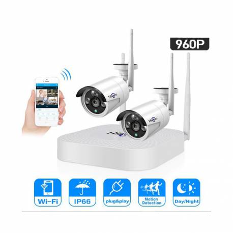 Комплект WiFi видеонаблюдения Hiseeu 2ch 960P (2HB612) Комплект WiFi видеонаблюдения Hiseeu 2ch 960P (2HB612)