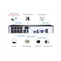 Комплект видеонаблюдения Hiseeu 8ch POE KIT-8HB612 2Mp-1080P