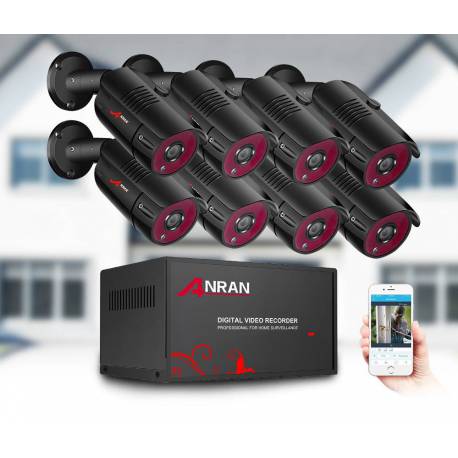 Комплект відеоспостереження Anran 8ch AHD 2MP (K08A10-B360) Комплект відеоспостереження Anran 8ch AHD 2MP (K08A10-B360)
