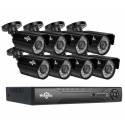 Купить Комплект видеонаблюдения Hiseeu 8ch AHD-2MP 1080P Outdoor (8AHBB12-P) по низкой цене