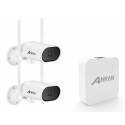 Комплект WiFi видеоспостереження Anran AR610-B04 2ch 3Mp з поворотними камерами