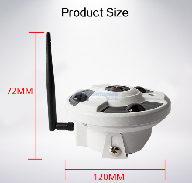 Панорамная WiFi камера Unitoptek HX-PC2804A (IP68) купить с доставкой